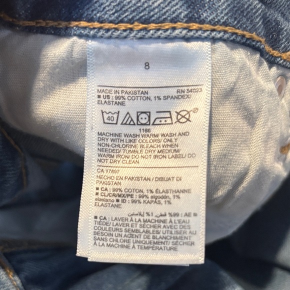 Old Navy Blue Distressed Boyfriend Jeans - Picture 4 of 4